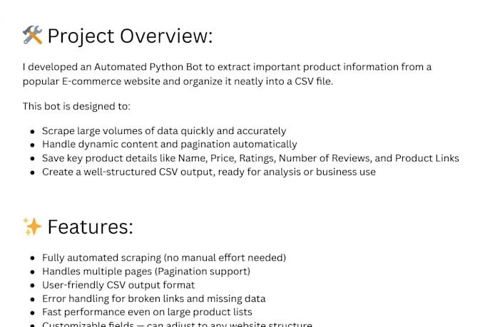 perform python web scraping, data mining and data scraping